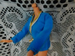 BARBIE 80S BLUE ROBE A